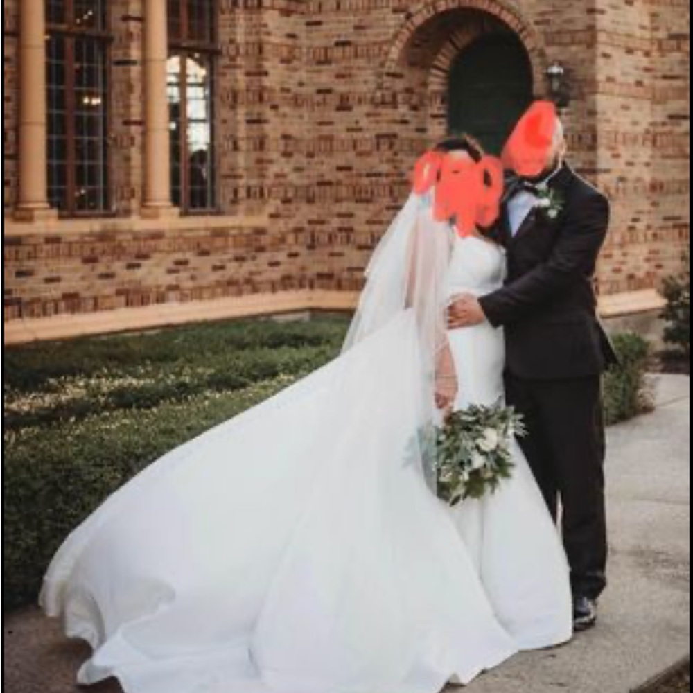 Essence of Australia wedding dress with removable overskirt